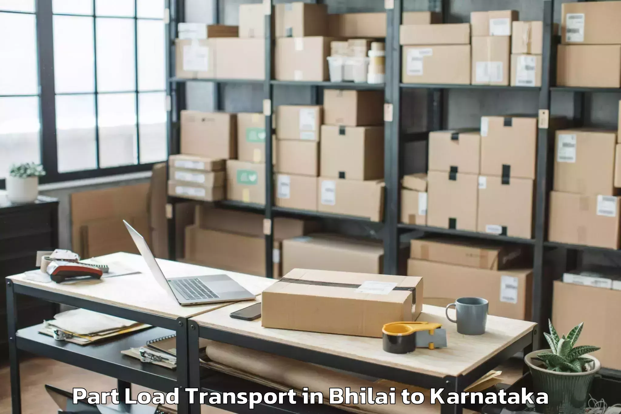 Trusted Bhilai to Shimoga Part Load Transport